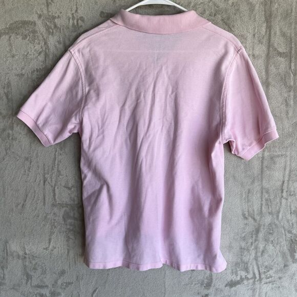 Burberry Polo Womens Large Pink Top Collared Polo Shirt Made in USA Short Sleeve - Picture 4 of 7